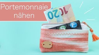 BasicNähanleitung Portemonnaie nähen [upl. by Ardrey]