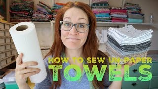 How to sew Unpaper Towels with Billettes Baubles [upl. by Nytsud49]