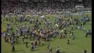 England 12 Scotland International 1977 Wembley pitch invasion [upl. by Llenrep]