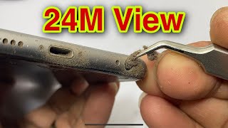 iPhone 6 Plus USB Port Cleaning Deep Cleaned iPhone 6 [upl. by Rhianon]