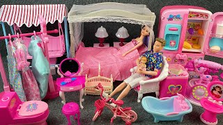 13 Minutes Satisfying with Unboxing Barbie Fancy House Play Set Collection Review Toys  ASMR [upl. by Htrahddis]