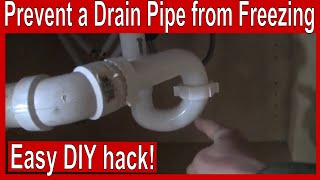 How to Prevent a Drain Pipe from Freezing [upl. by Aisatna285]