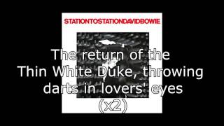 Station to Station  David Bowie  Lyrics [upl. by Dunkin]