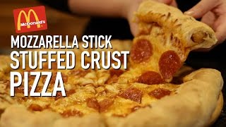 Mozzarella Stick Crust Pizza [upl. by Hastings]