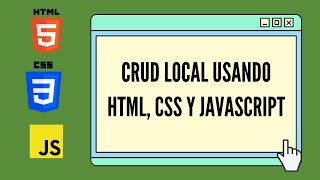 CRUD Local usando array HTML CSS y JavaScript [upl. by Enavi504]