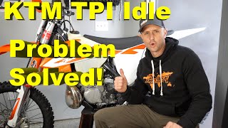 KTM TPI Problem Air Screw and IDLE for KTM Stroke TPI Bikes Explained [upl. by Norwood]