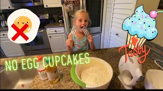 How To Make Cupcakes Without Eggs  Eggless Cupcakes From Scratch  Kids Baking [upl. by Kirtley555]