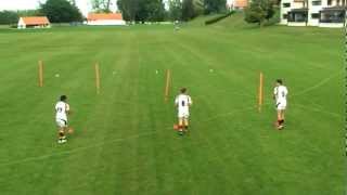 Straight Running and Lateral Pass Drill [upl. by Ogdon]