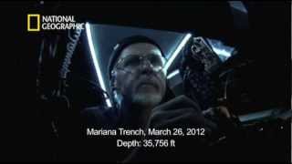 Raw Video Camerons View of the Mariana Trench [upl. by Yuji946]