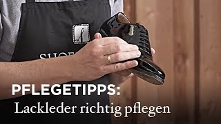 Lackleder richtig pflegen [upl. by Oiraved]