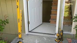 Jeld Wen Front Door Installation  Really crappy products and craftsmanship PART 1 [upl. by Earaj]