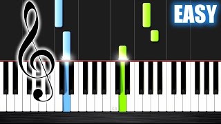 Scarborough Fair  EASY Piano Tutorial by PlutaX [upl. by Wordoow]