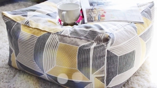 How To Quickly Sew A Floor Pouf Ottoman [upl. by Clift]