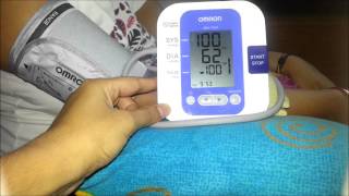 How to Use Omron HEM 7203 Upper Arm BP Monitor [upl. by Wennerholn]