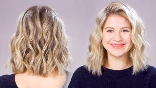 Updated Beachy Waves Short Hair Tutorial [upl. by Neri488]