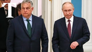 Putin talks Ukraine peace with Orban [upl. by Helbonnas]