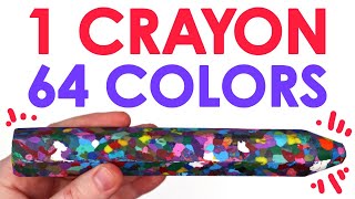 HOW 64 COLORS 1 GIANT CRAYON [upl. by Pang]