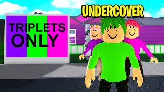 Grandma Wanted TRIPLETS ONLY We Went Undercover Roblox [upl. by Weissberg]