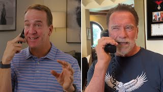 Peyton Manning Welcomes Arnold Schwarzenegger to the ManningCast [upl. by Lednik]