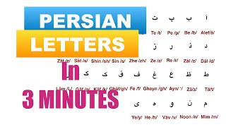 Persian Alphabet  Lesson 1  Alphabet Chart [upl. by Aubin321]