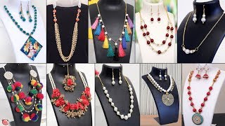 30 Creative Handmade Necklace Ideas  Jewelry Making at Home [upl. by Olmstead]