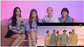 BLACKPINK Reaction ON BTS Dynamite official MV [upl. by Finstad942]