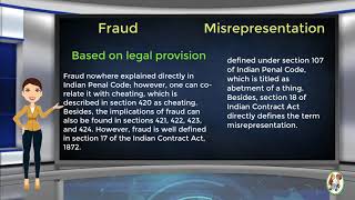 What is Difference Between Fraud amp Misrepresentation [upl. by Chadburn]