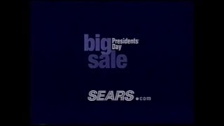 Sears  Big Presidents Day Sale Commercial 2002 [upl. by Airod]