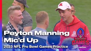 Peyton Manning mic’d up with team AFC [upl. by Rolo49]