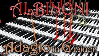 Tomaso ALBINONI Adagio in G minor Organ sound [upl. by Niffirg]