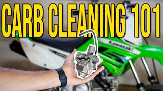 How to clean a dirt bikes carburetor Made SIMPLE [upl. by Cosmo]