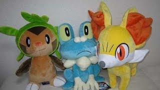 Pokemon Center Japan Lifesize Chespin Fennekin Froakie Plush Toy Plushie [upl. by Suirtimed]