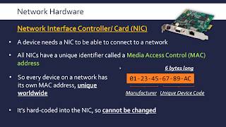 Network Hardware NIC Switch Router and WAP [upl. by Aninaig]