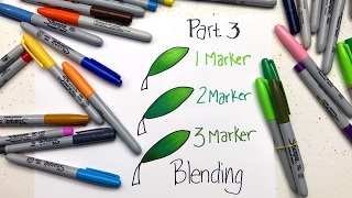 Sharpie Coloring Secrets Part 3  Blending [upl. by Kidd790]