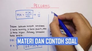 Peluang Materi dan Contoh Soal [upl. by Kirit989]