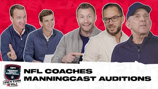 NFL Coaches Audition for the ManningCast [upl. by Monto956]