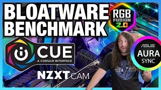 Bloatware Benchmark RGB Software vs Performance iCUE CAM amp More [upl. by Dnalyar]