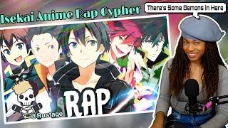 What does this mean ISEKAI ANIME RAP CYPHER  Reaction rustage [upl. by Atonsah]