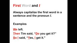 Capitalization Lesson  When to Capitalize in the English Language [upl. by Jew]