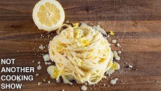 PASTA AL LIMONE pasta with lemon and butter [upl. by Ardnuasac236]