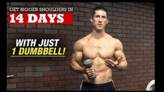 Bigger Wider Shoulders in 14 DAYS With 1 DUMBBELL [upl. by Jerrol]