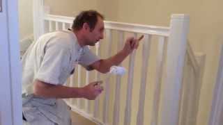 Painting amp decorating How to gloss a staircase [upl. by Johanan]