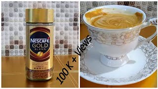 Nescafe Gold Coffee Recipe  Cappuccino Coffee Recipe  Spoon of taste [upl. by Sussi]