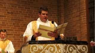 Exultet English at the Easter Vigil Sung by Deacon Matthew Stehling [upl. by Mouldon]