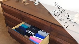 How to Fold Clothes to Save Space amp Prevent Wrinkles [upl. by Krute]