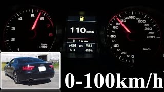 【0100kmh 加速】Audi A5 quattro 20TFSI アウディ [upl. by Aloin]