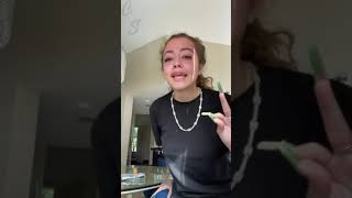 Malu Trevejo Breaks Down Crying During Live FULL [upl. by Fretwell]