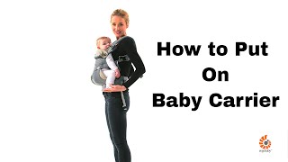 How Do I Put on 360 Baby Carrier  Ergobaby [upl. by Munmro698]