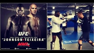 Anthony Rumble Johnson training for Glover Teixeira at UFC 202 [upl. by Valentijn411]