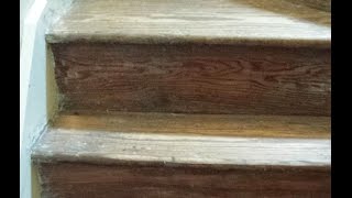 Staircase Makeover Part II  stripping  sanding [upl. by Enairb]